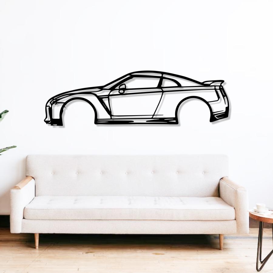 Nissan GTR R35 Metal Car Wall Art