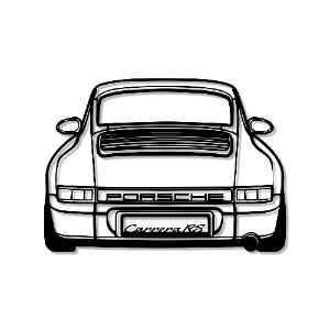 porsche 964 line drawing
