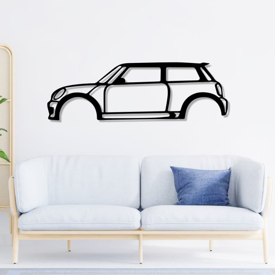 Mini Cooper S Metal Car Wall Art