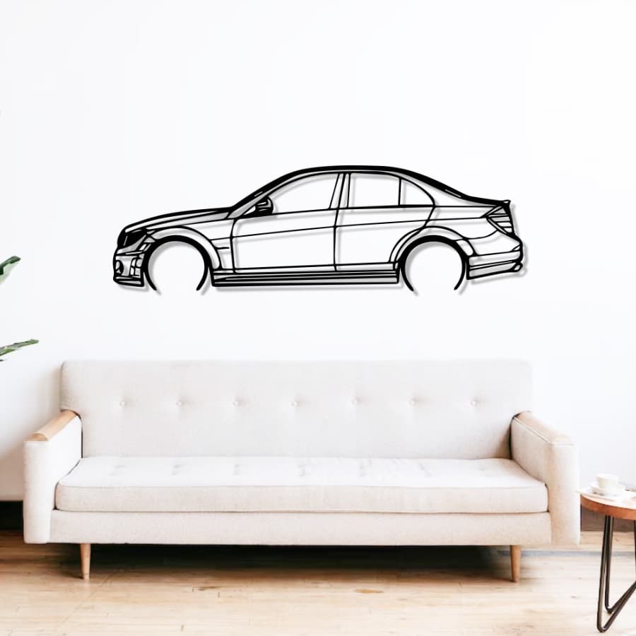  C63 AMG Metal Car Wall Art