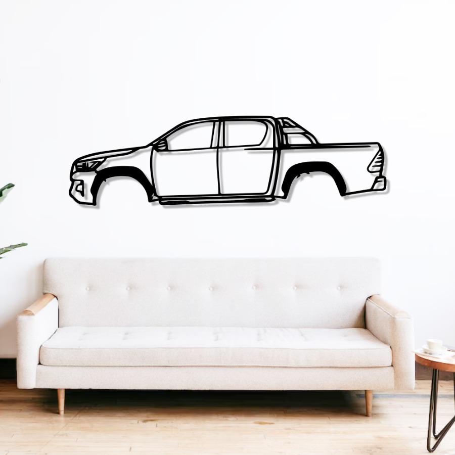 Toyota 2020 Hilux Metal Car Wall Art