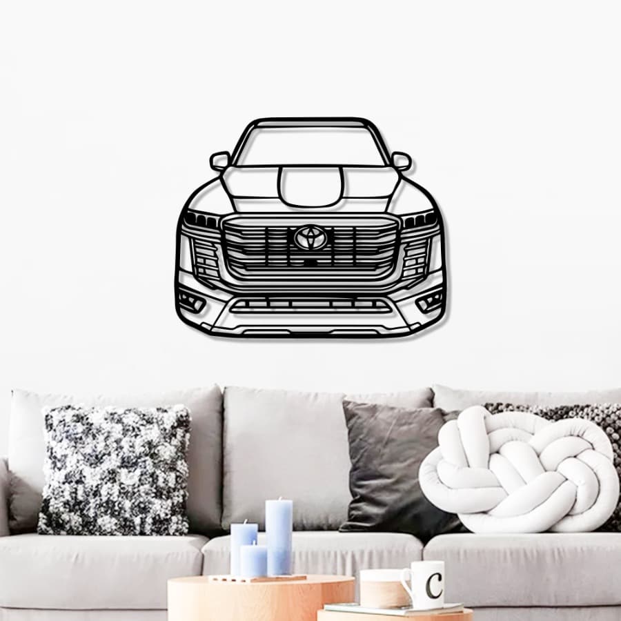 2022 Land Cruiser Front View Metal Wall Art