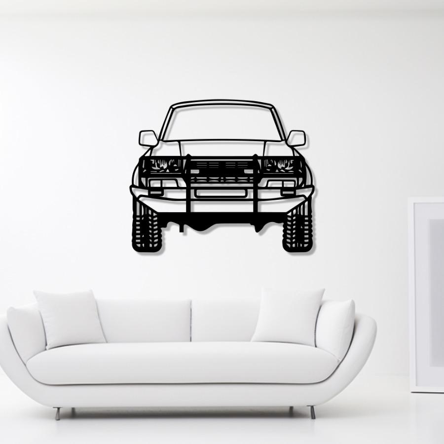 1992 Land Cruiser Custom Front View Metal Wall Art