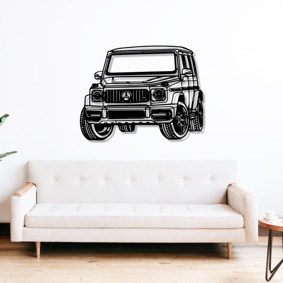 Mercedes-Benz G63 AMG 2019 Perspective Metal Car Wall Art