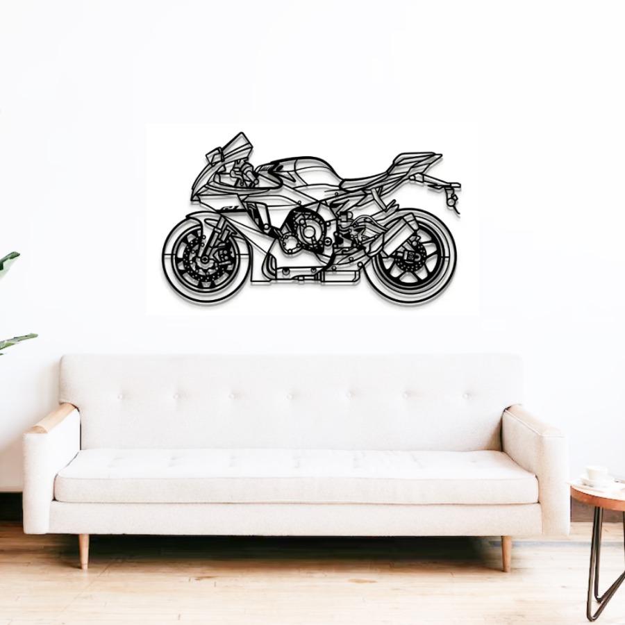 2024 R1 Metal Motorcycle Wall Art