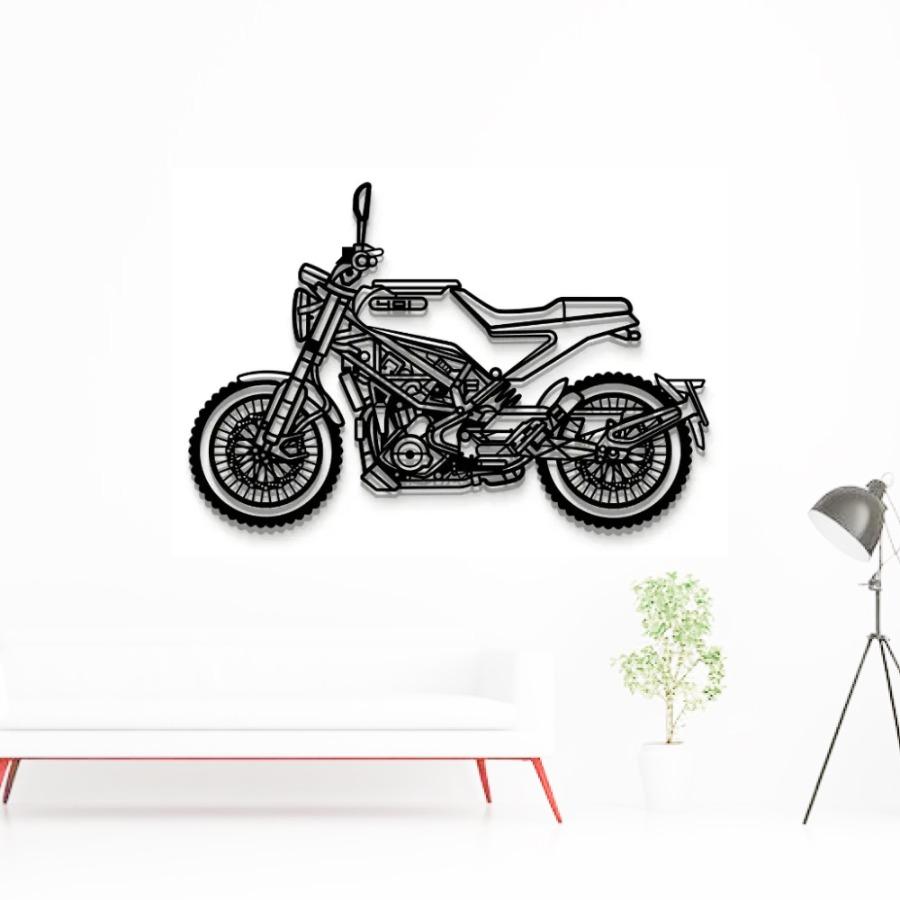 2023 Svartpilen 401 Metal Motorcycle Wall Art
