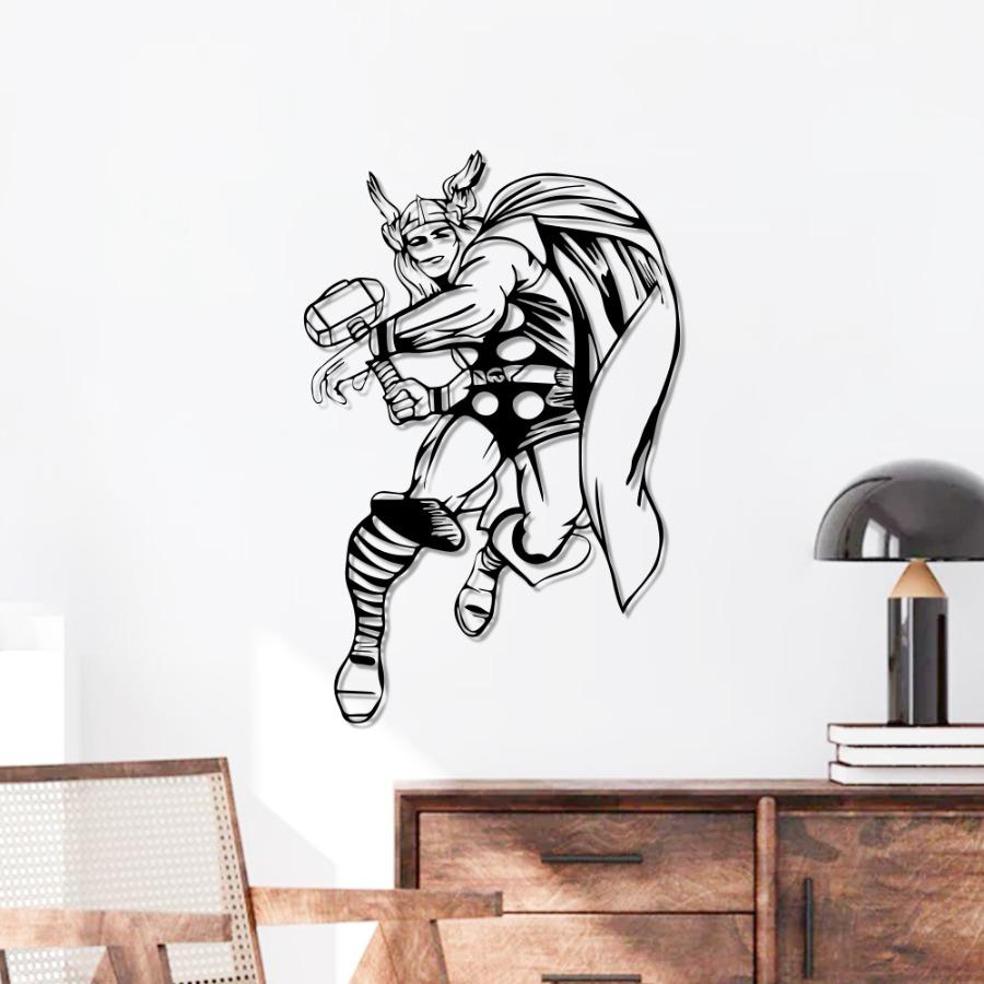 Thor Marvel Metal Wall Art | God of Thunder Wall Decor