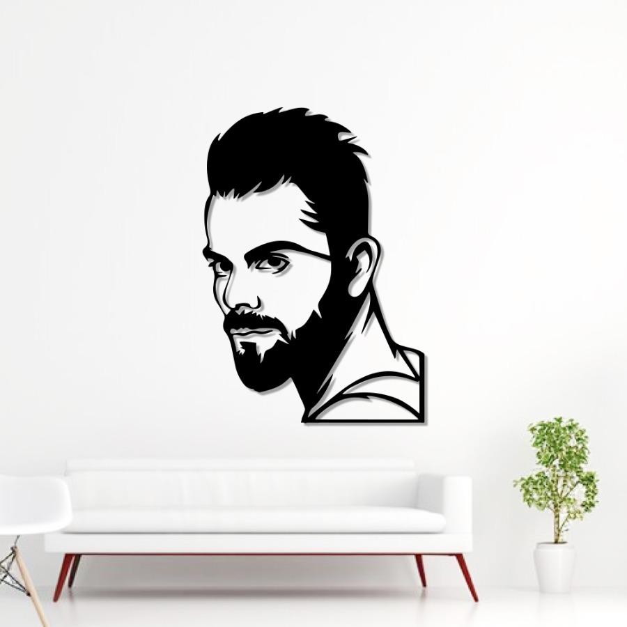 Virat Kohli Metal Wall Art | Cricket Legend Wall Decor