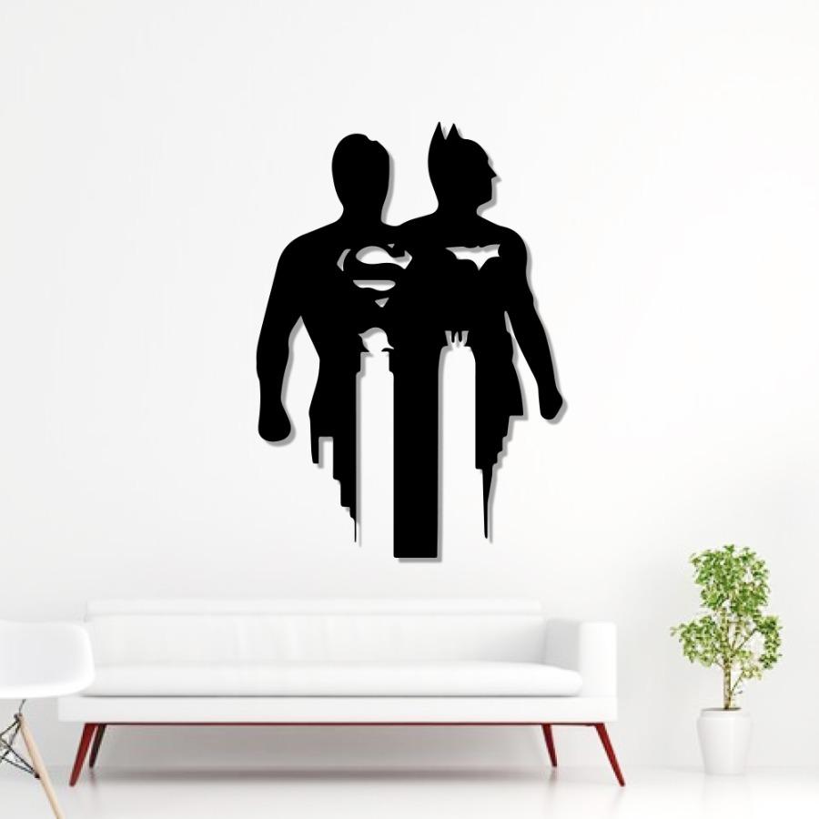 Superman and Batman Metal Wall Art | DC Hero Decor