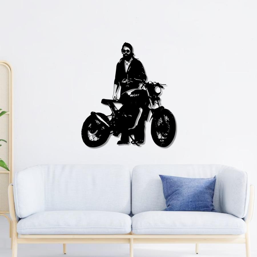 Rocking Star Yash Metal Wall Art | KGF Inspired Decor