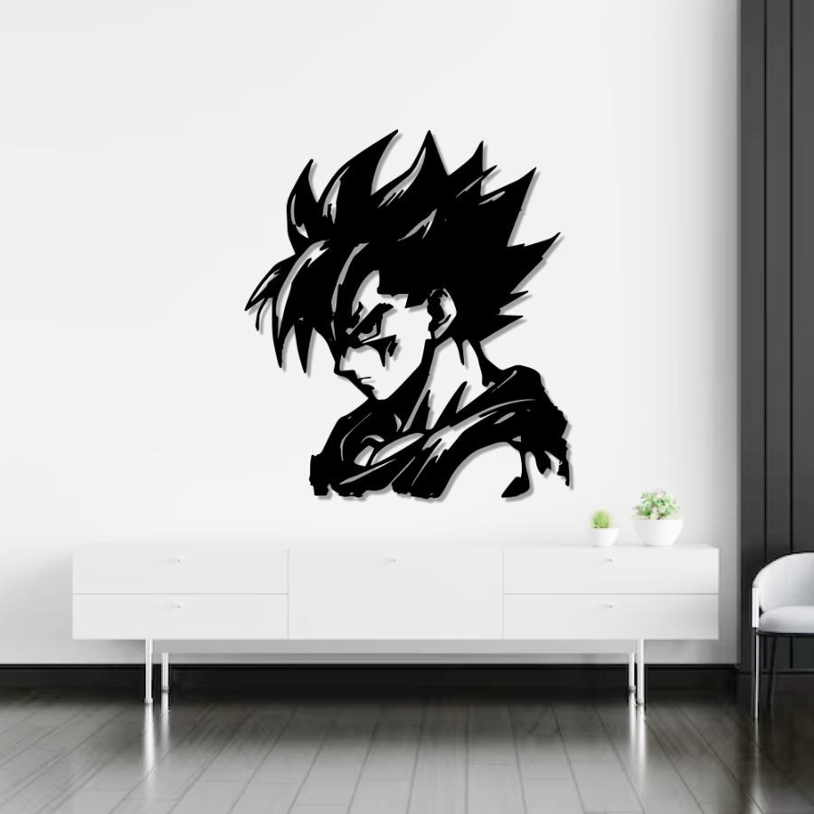 Goku Metal Wall Art | Legendary Fighter Wall Decor