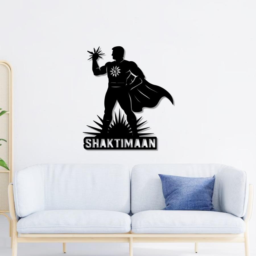 Shaktimaan Metal Wall Art| Indian TV Hero Decor