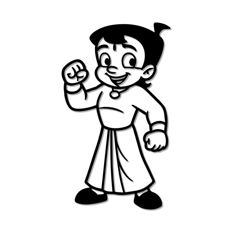 Buy Chota Bheem Metal Wall Art – Kids Decor The India Decor