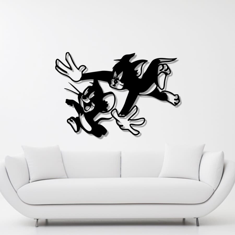 Tom & Jerry Metal Wall Art | Cartoon Character Decor