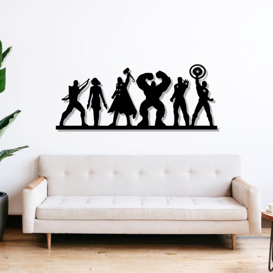 Personalized Avengers Metal Wall Art | Multiple Heroes Decor