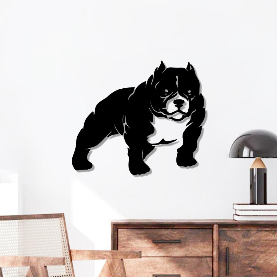 American Bully Dog Metal Wall Art | Animal Wall Decor