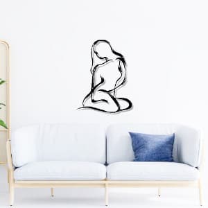 Beauty of a Girl – Minimal Metal Wall Art