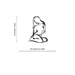 Beauty of a Girl – Minimal Metal Wall Art thumbnail 4