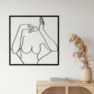 Elegant Girl Form – Artistic Metal Wall Art thumbnail 2