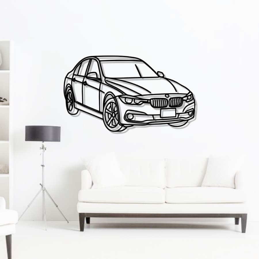 2017 BMW 340i Car Metal Wall Art