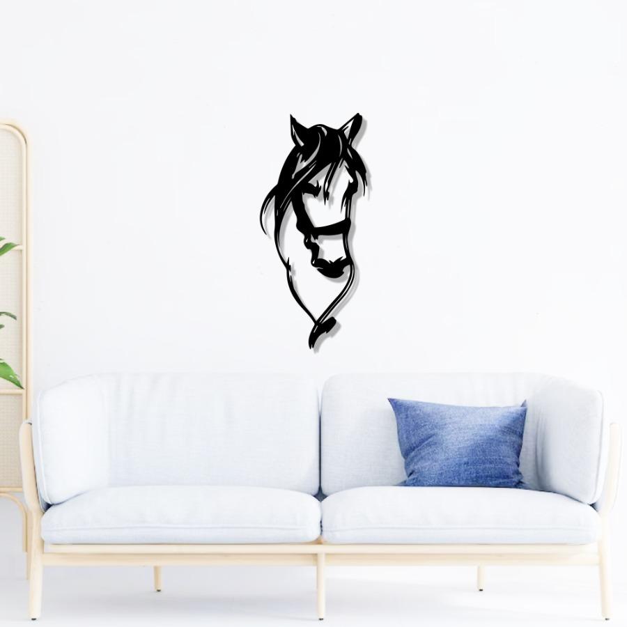 Horse Head Metal Wall Art, Gift For Horse Lovers | Indoor Outdoor Decor