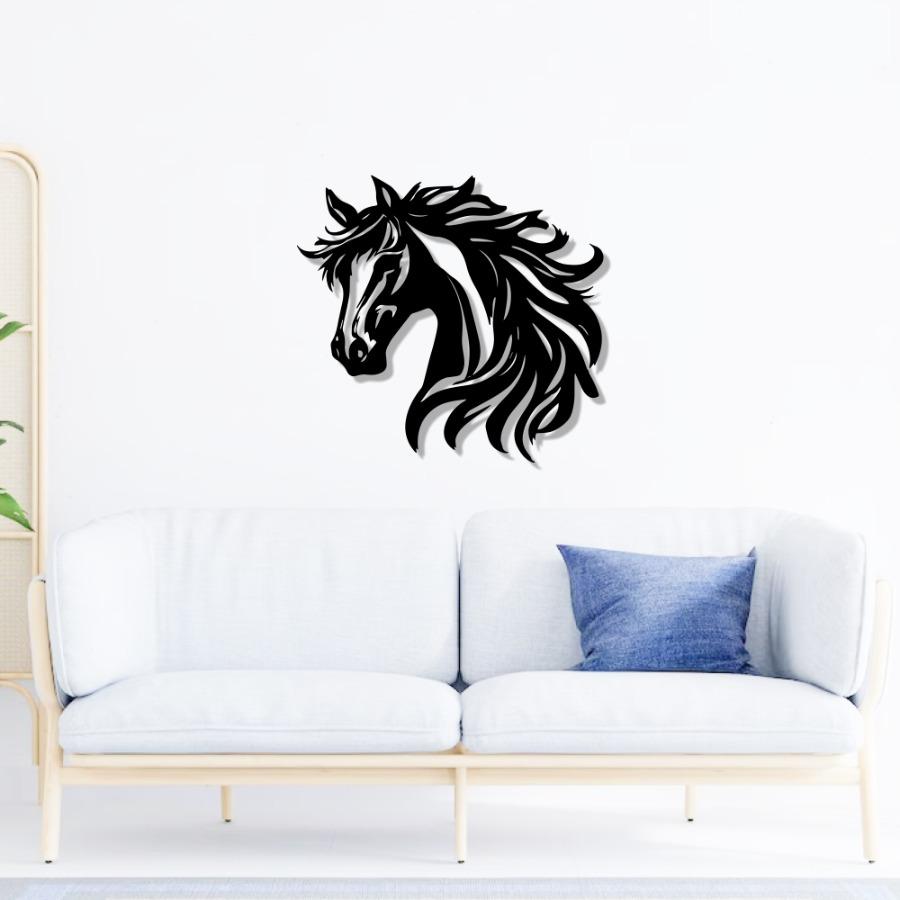 Unique Metal Horse Wall Art | Horse Art for Farmhouse Home