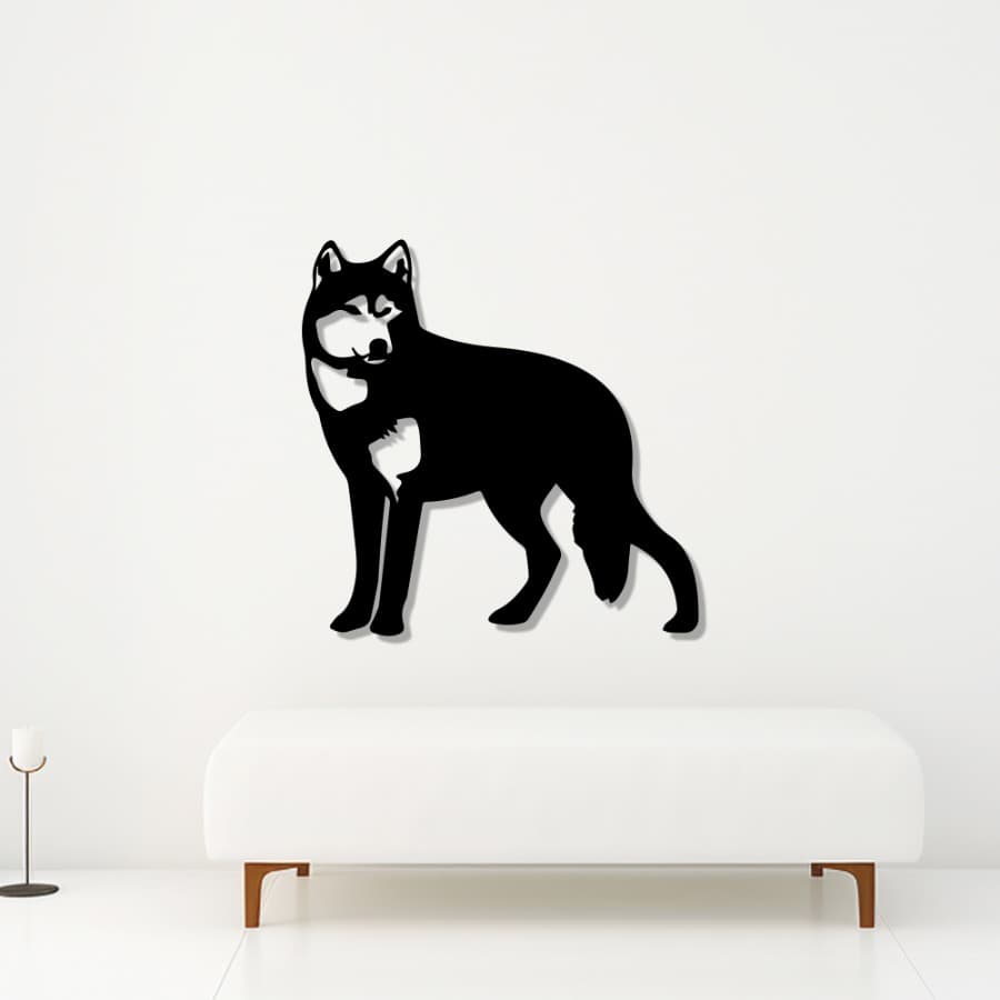 Wolf Metal Wall Art, Wild Animal Design | Metal Wall Decor