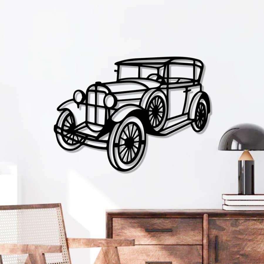 Generic Classic 1920s-30s Touring Car Metal Wall Art