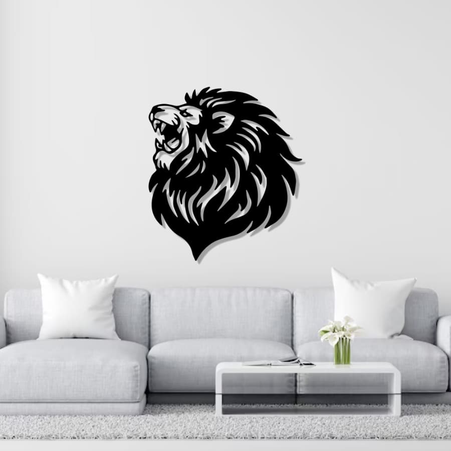 Lion Metal Wall Art, Wall Hanging | Home Decor