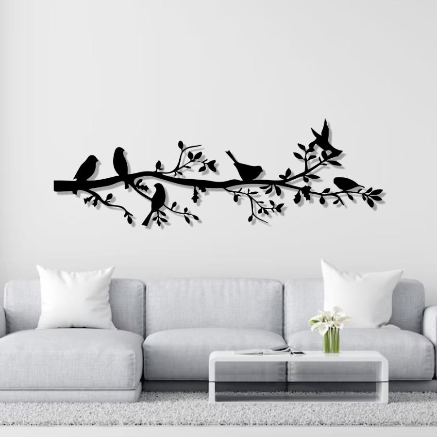 Flock of Birds Metal Wall Art, Living Room Wall Art | Home Decor