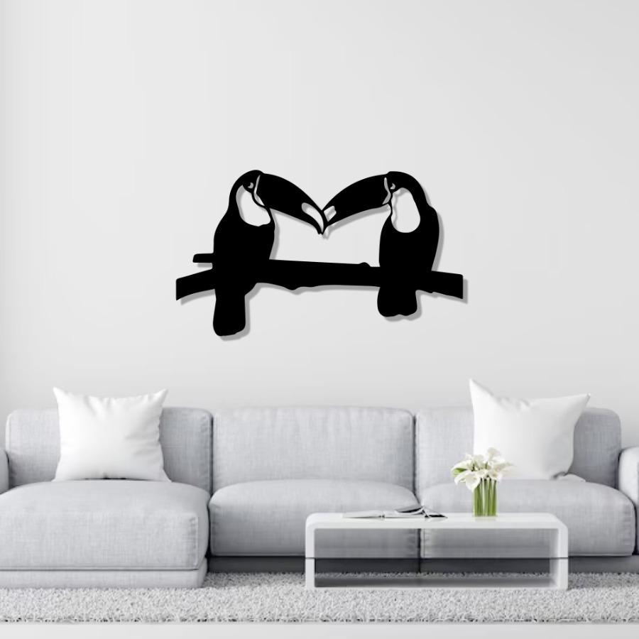 Toucan Birds Metal Wall Art, Wall Hanging | Birds Wall Art