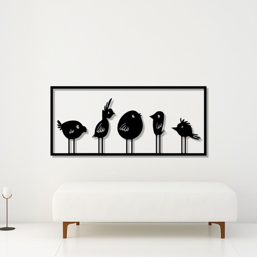 Minimalist Modern Birds Metal Wall Art, Kids Room Wall Art | Home Decor Art