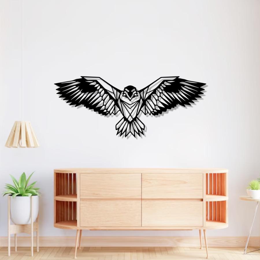 Flying Eagle Metal Wall Art, Birds Decor | Metal Wall Art