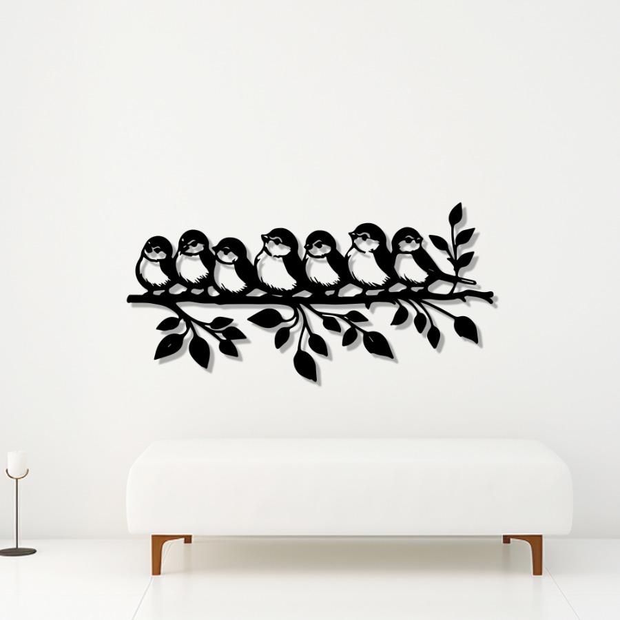 Birds on the Branch Metal Wall Art, Nature Wall Art | Wall Hangings