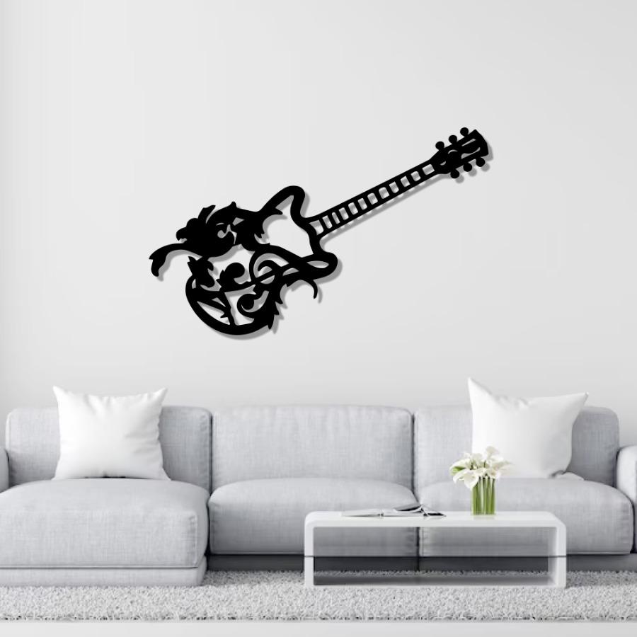 Bass Guitar Metal Wall Art - Wall Decoration