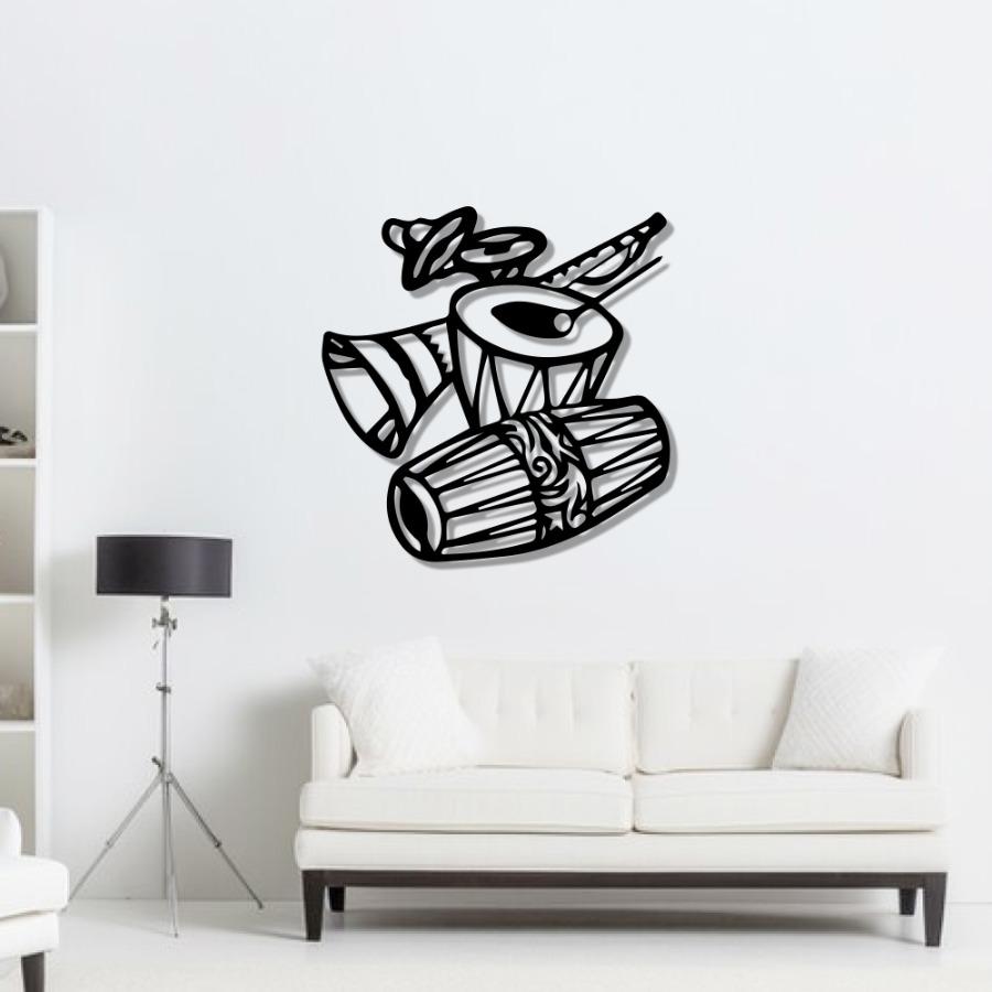 Tabla & Drum Metal Wall Art - Music Wall Decoration | Wall Hanging