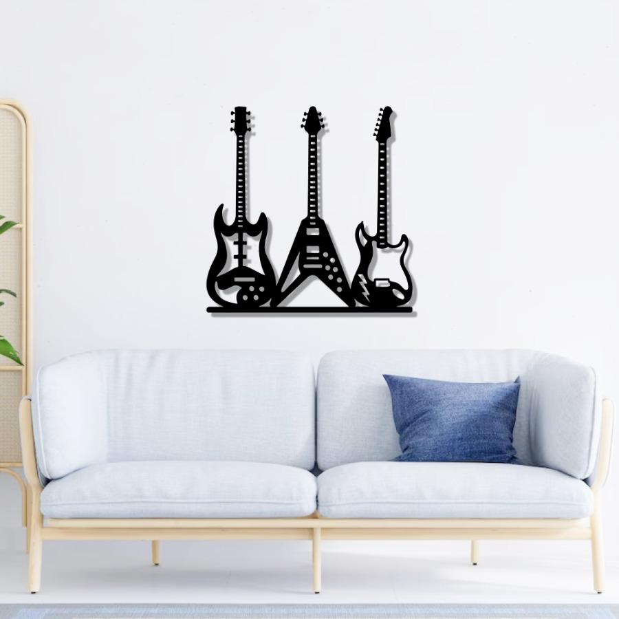 Guitars Metal Wall Art - Wall Decoration | Wall Hanging