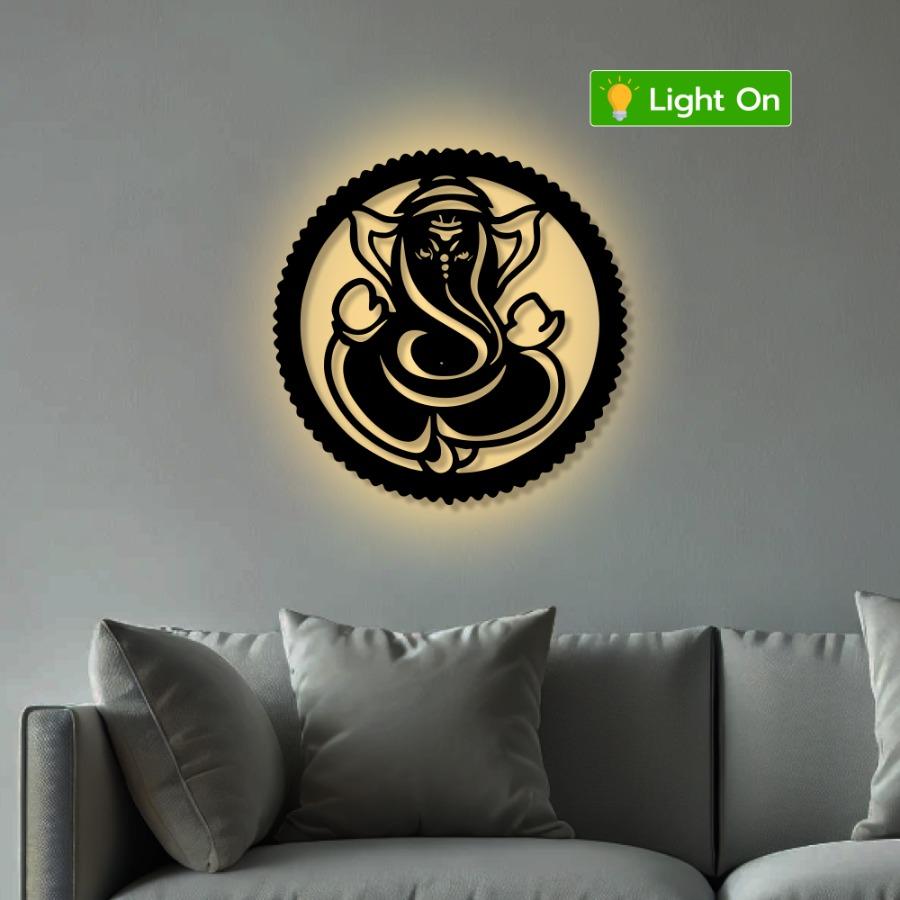 Ganesha Metal Wall Art | Divine Energy and Grace Decor