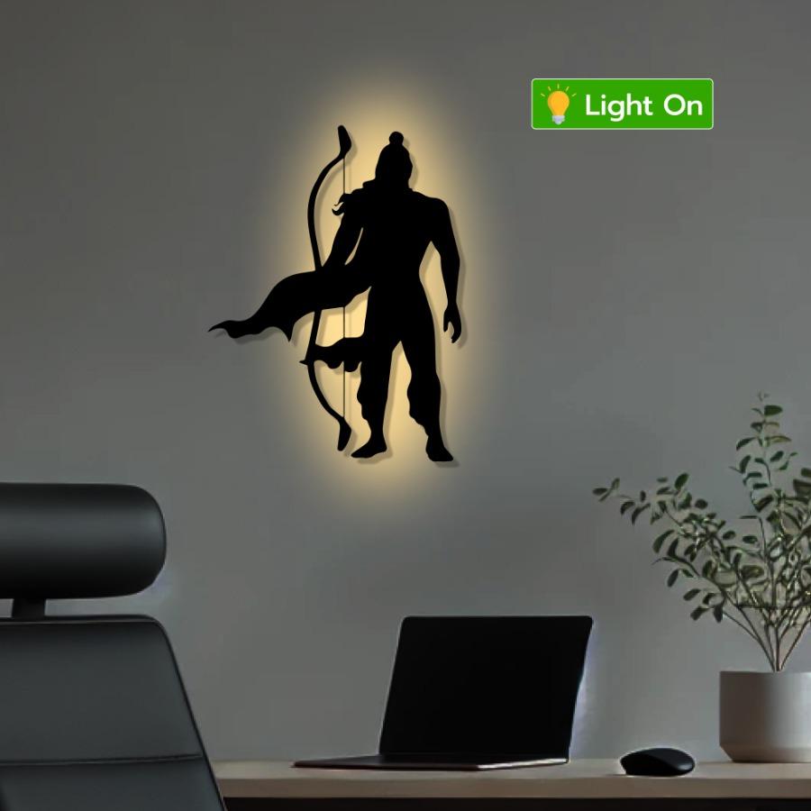 Divine Shri Ram Metal Wall Art | Valiant Hero of Ramayana Art