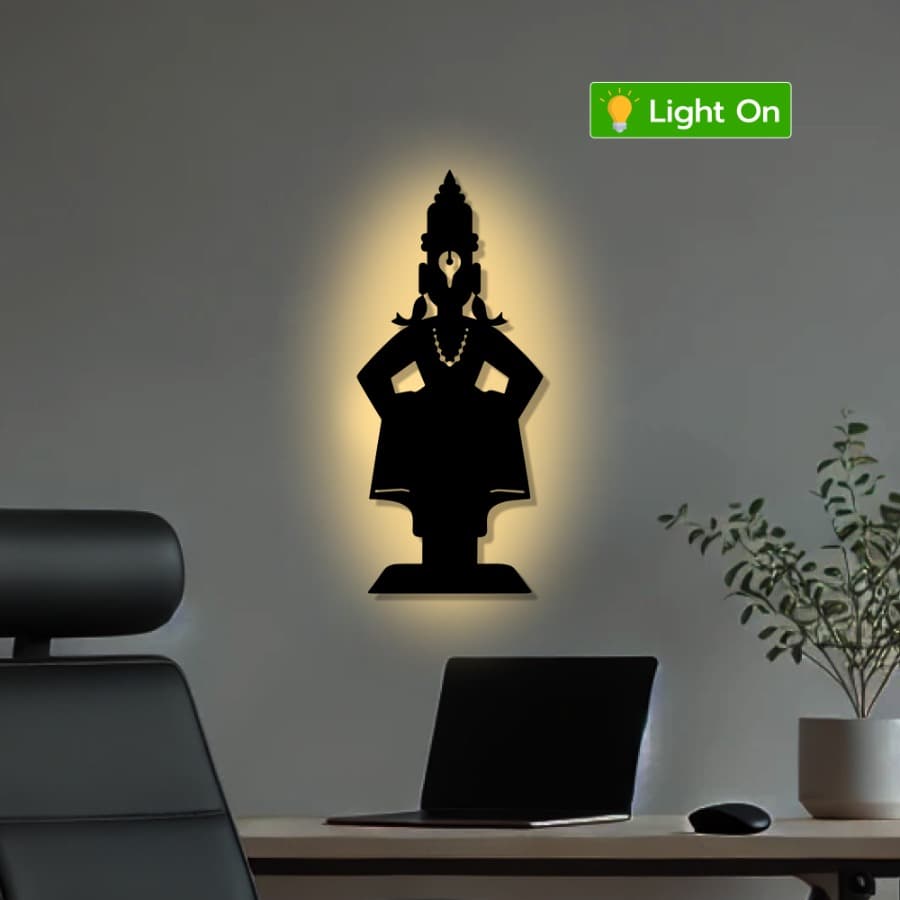 Lord Vitthal Metal Wall Art | Maharashtrian Devotional Decor
