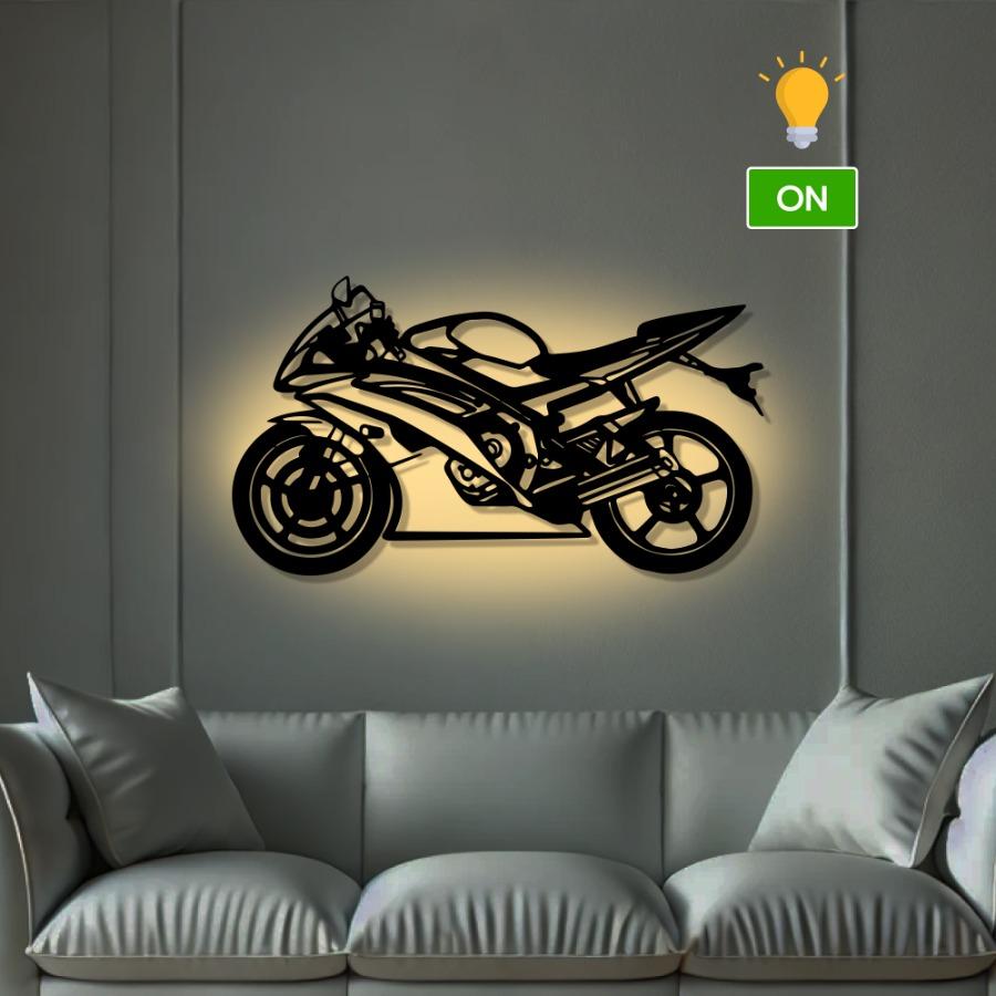 2014 R6 Metal Motorcycle Wall Art