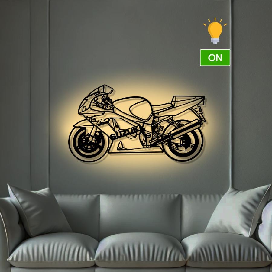 2003 GSX-R 600 Metal Motorcycle Wall Art