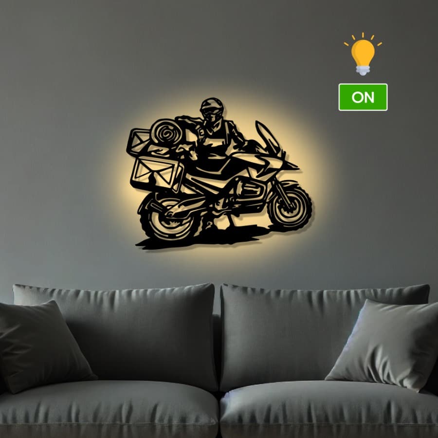 Touring Motorcycle Metal Wall Art