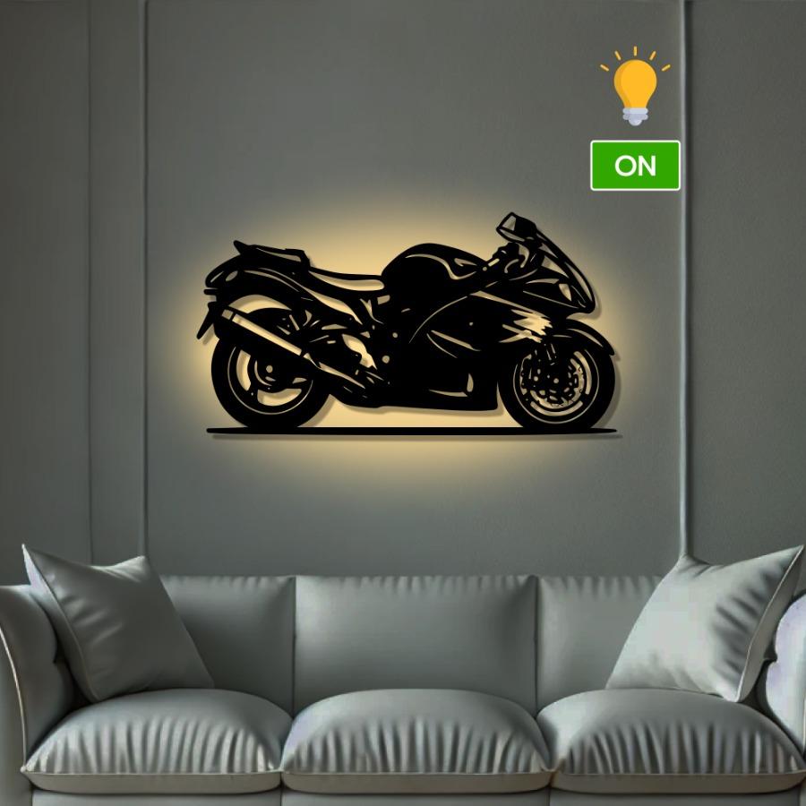 Suzuki Hayabusa 2nd Generation Metal Motorcycle Wall Art