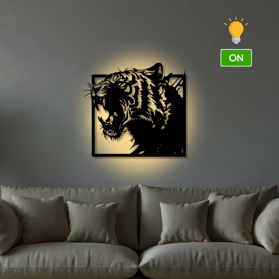 Majestic Tiger Metal Wall Art | Bold & Fierce Home Decor