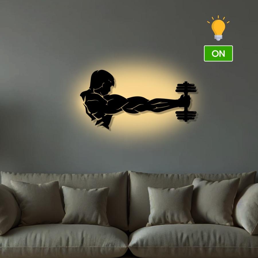 Buy Gym Sign Dumbbell Decor – Fitness Center Wall Art Decor