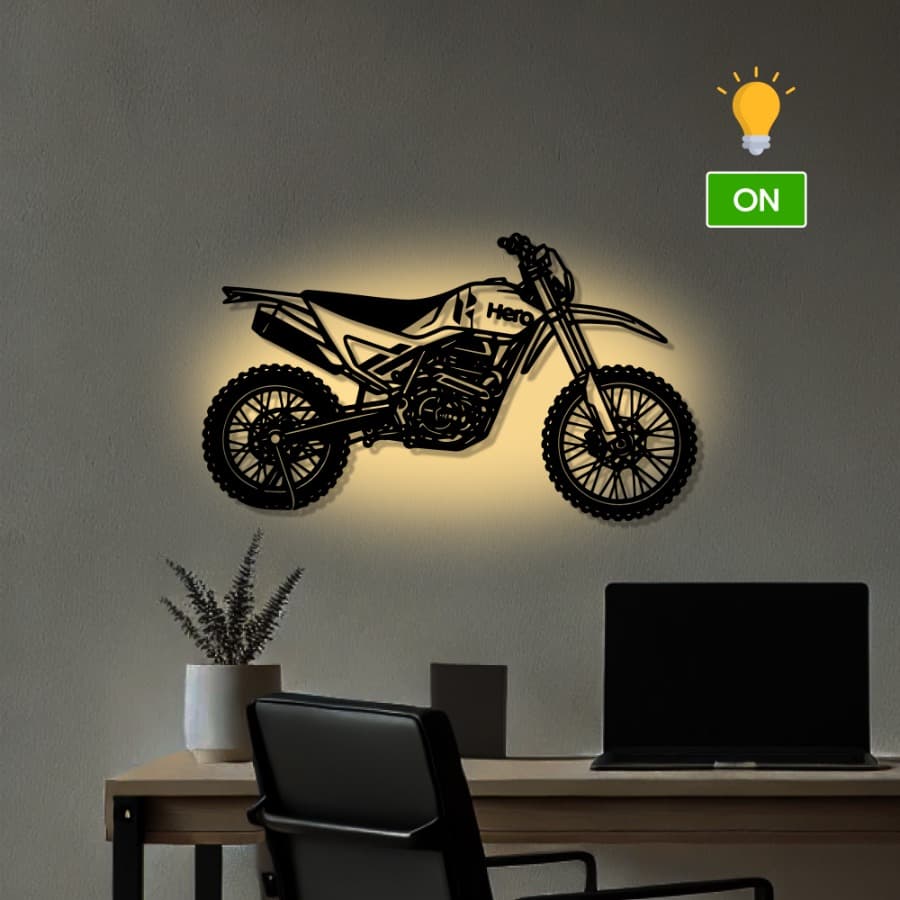 Hero Xpulse Rally Edition Metal Motorcycle Wall Art
