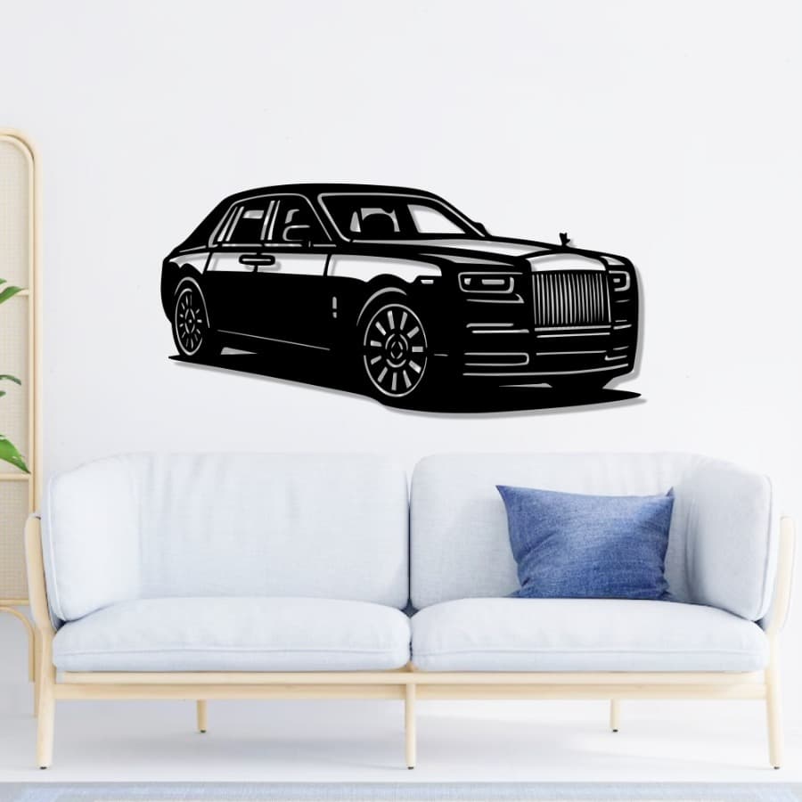 Rolls-Royce Phantom Metal Car Wall Art