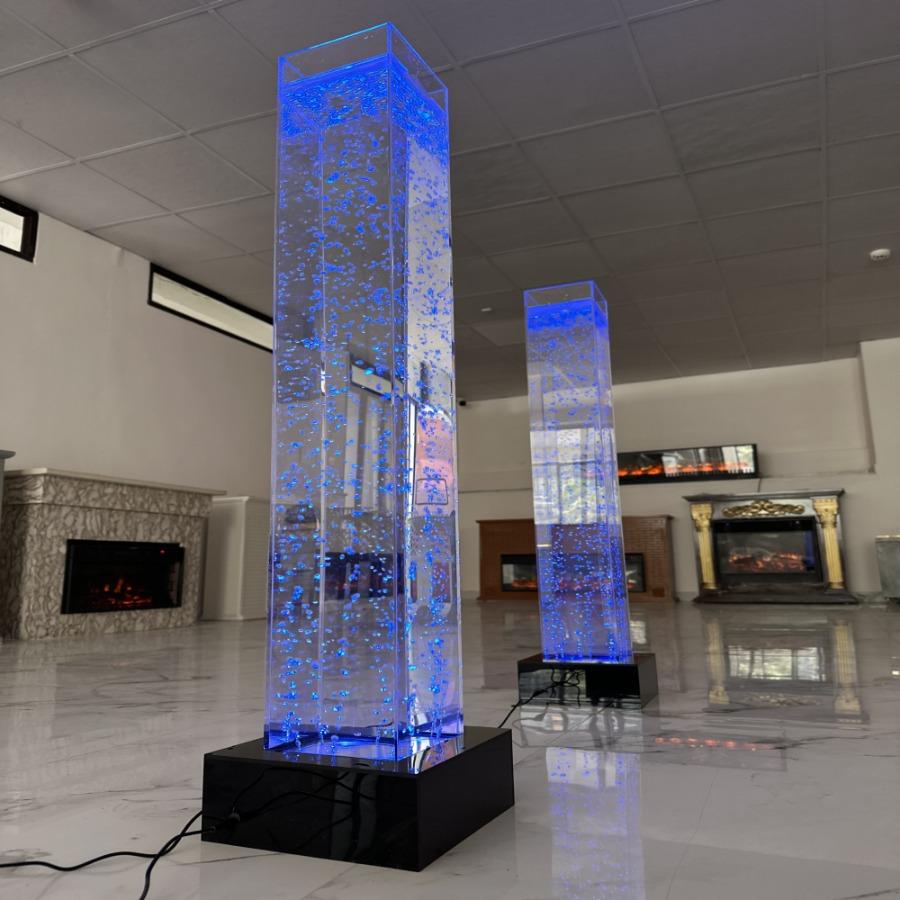 LED Water Bubble Towers – Trio Set (3 Pieces) With Remote