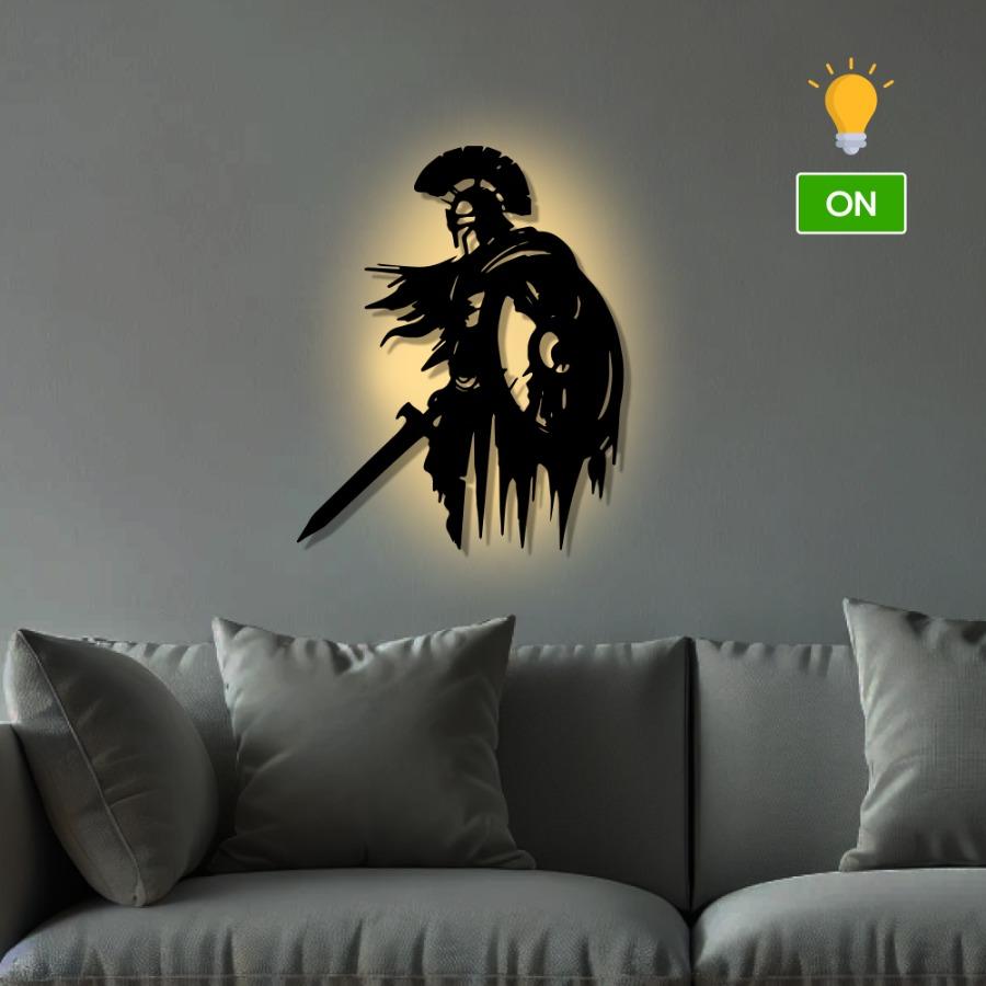 Spartan Warrior Metal Wall Art | Symbol of Power & Strength